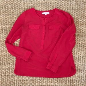 Beautiful Red Loft Blouse